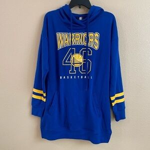 NBA Golden State Warriors New Size XL‎ Tunic Pullover Hoodie
